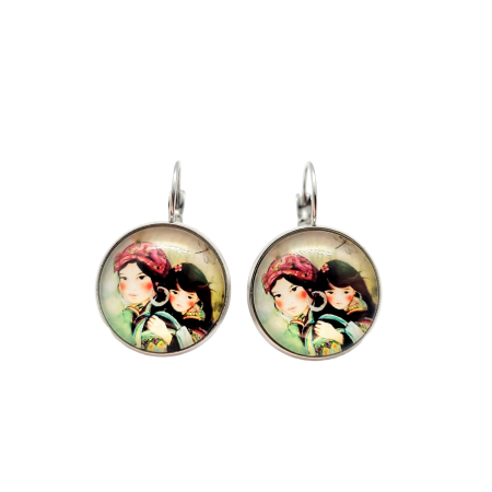 Earrings steel silver My Little Daughter2